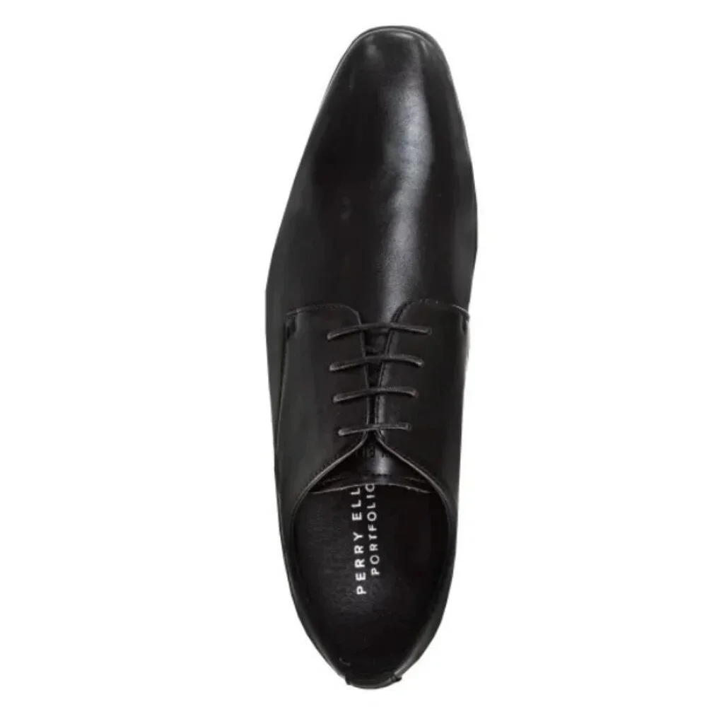 Perry Ellis Men's 9 Leather Dress Shoes Lace-up Oxford Smooth Buffed Business